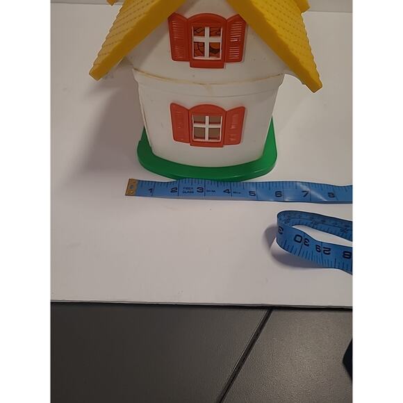 Playskool Hasbro Weebles Wobbles Cottage House Vintage 1973 Yellow White - Picture 13 of 15